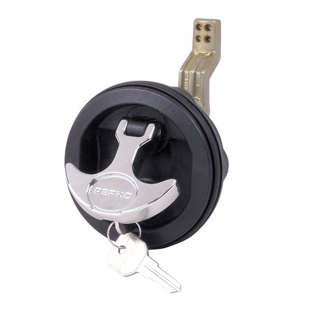 PERKO 1091DP1BLK  Locking Latch 1/8" 3/4" /Carpeted Surface Fits 2-1/2" Hole-3/4" 2-3/8" 1091DP1BLK